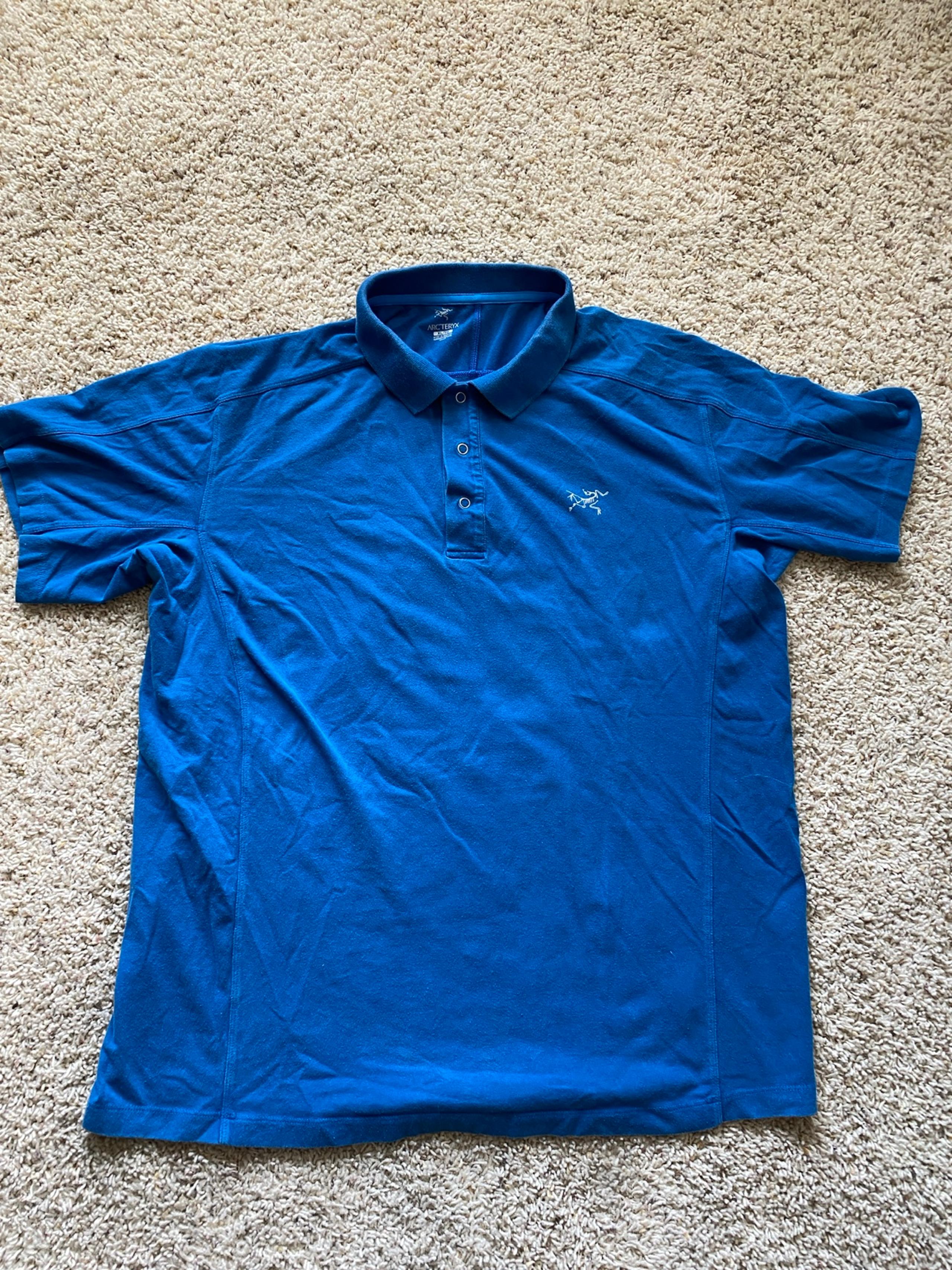 Blue Arc’teryx Polo shirt