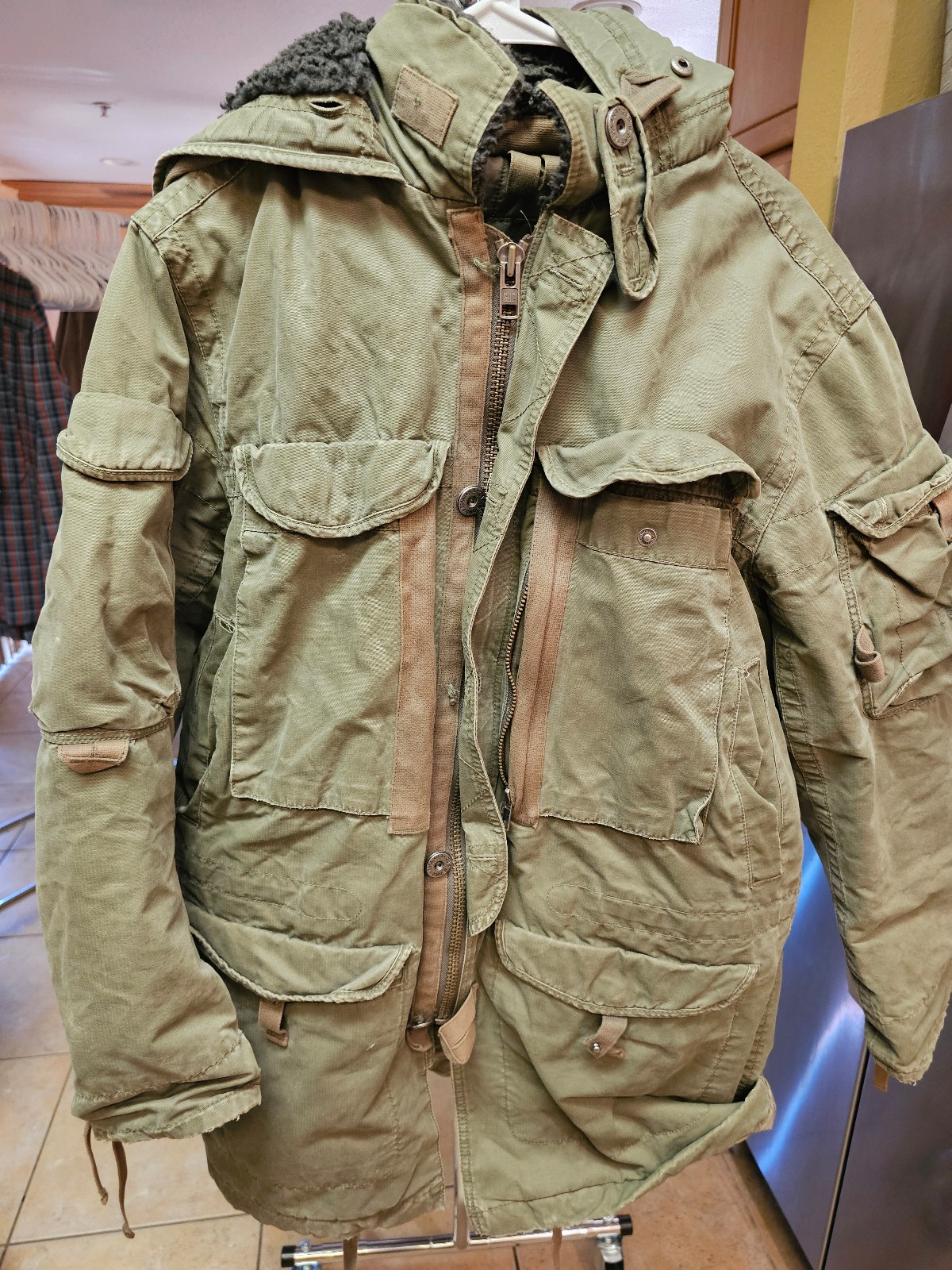 GAP military jacket parka vintage 2007 nice and rare ground and fight