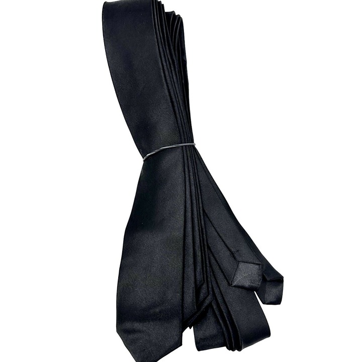 Fifty Shades of Gray Neckties Set of 5 Black Satin NEW #4574-45