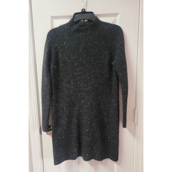 Madewell Mockneck Sweater Dress Wool& Nylon S