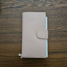 Moterm leather cover for hobonichi weeks pebbled dusty rose