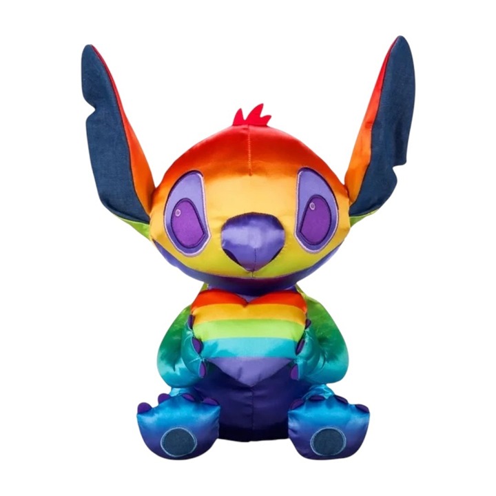 Disney Parks Pride Collection Stitch Rainbow Heart Plush