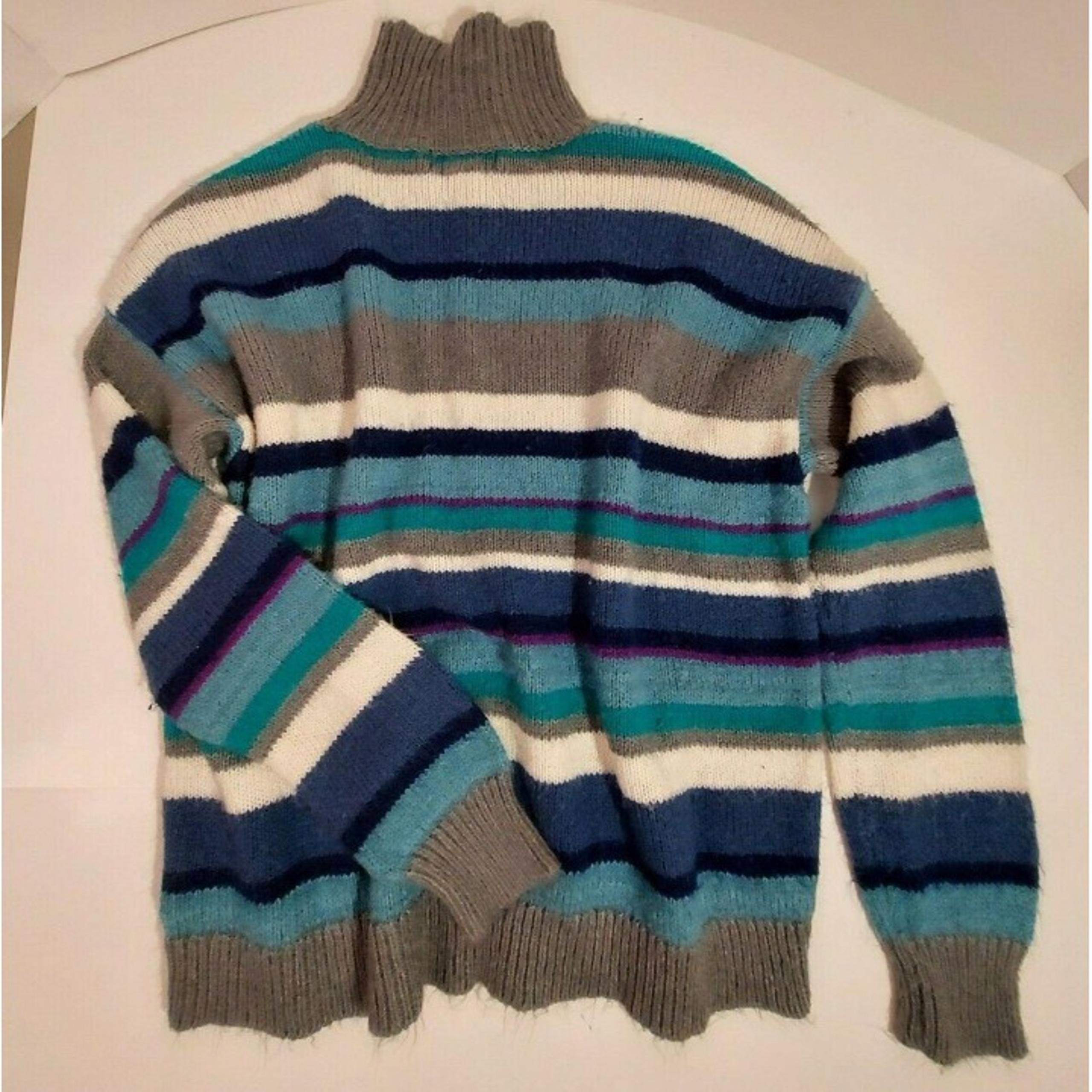 CHAPS Denim Womens MED Striped Sweater