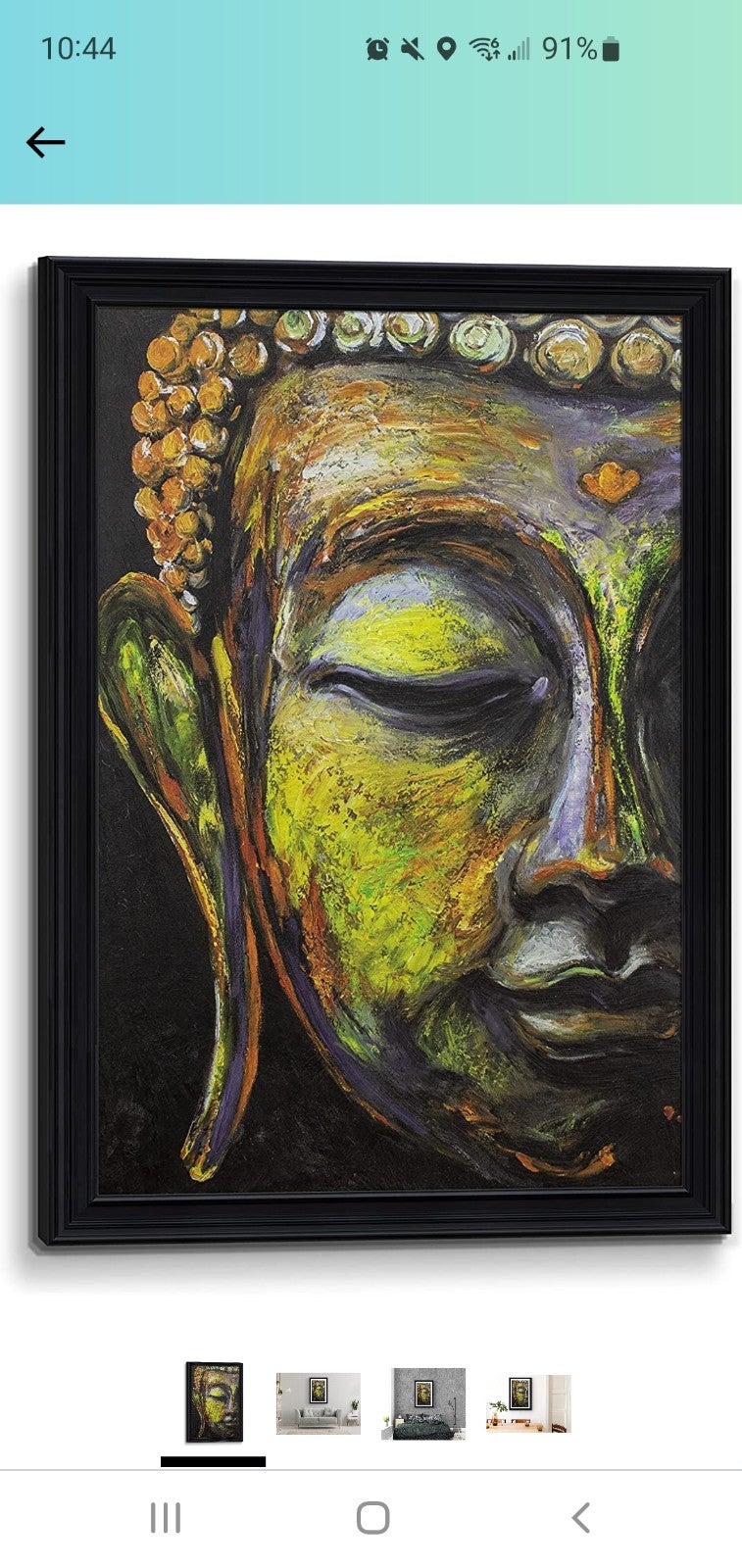 The Buddha, Framed Canvas
