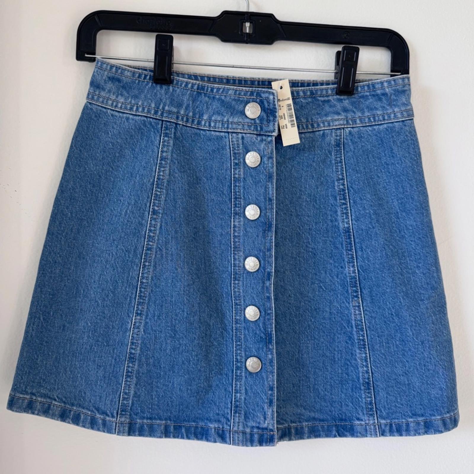 Madewell Denim A-Line Mini Skirt NWT Sz 0