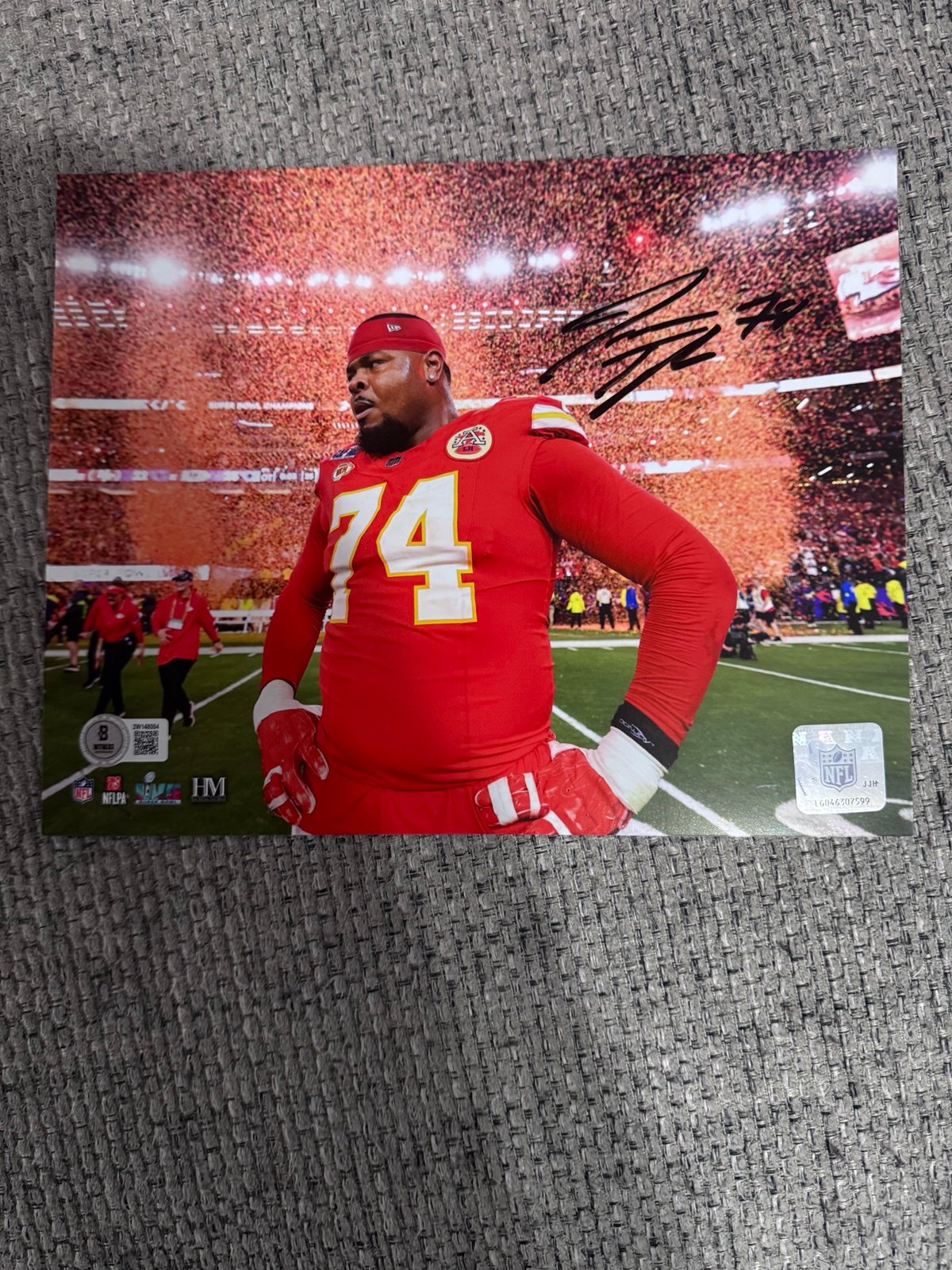 Juwan Taylor signed autograph 8x10 photo - Beckett coa - Kansas Citu Chiefs