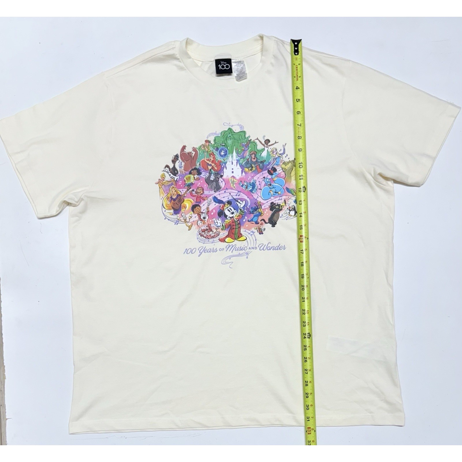 Disney 100th Anniversary 100 Years Of Music And Wonder Shirt XXL NWOT