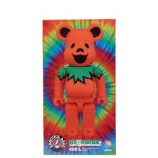 Bearbrick Grateful Dead Orange Dancing Bears 400%