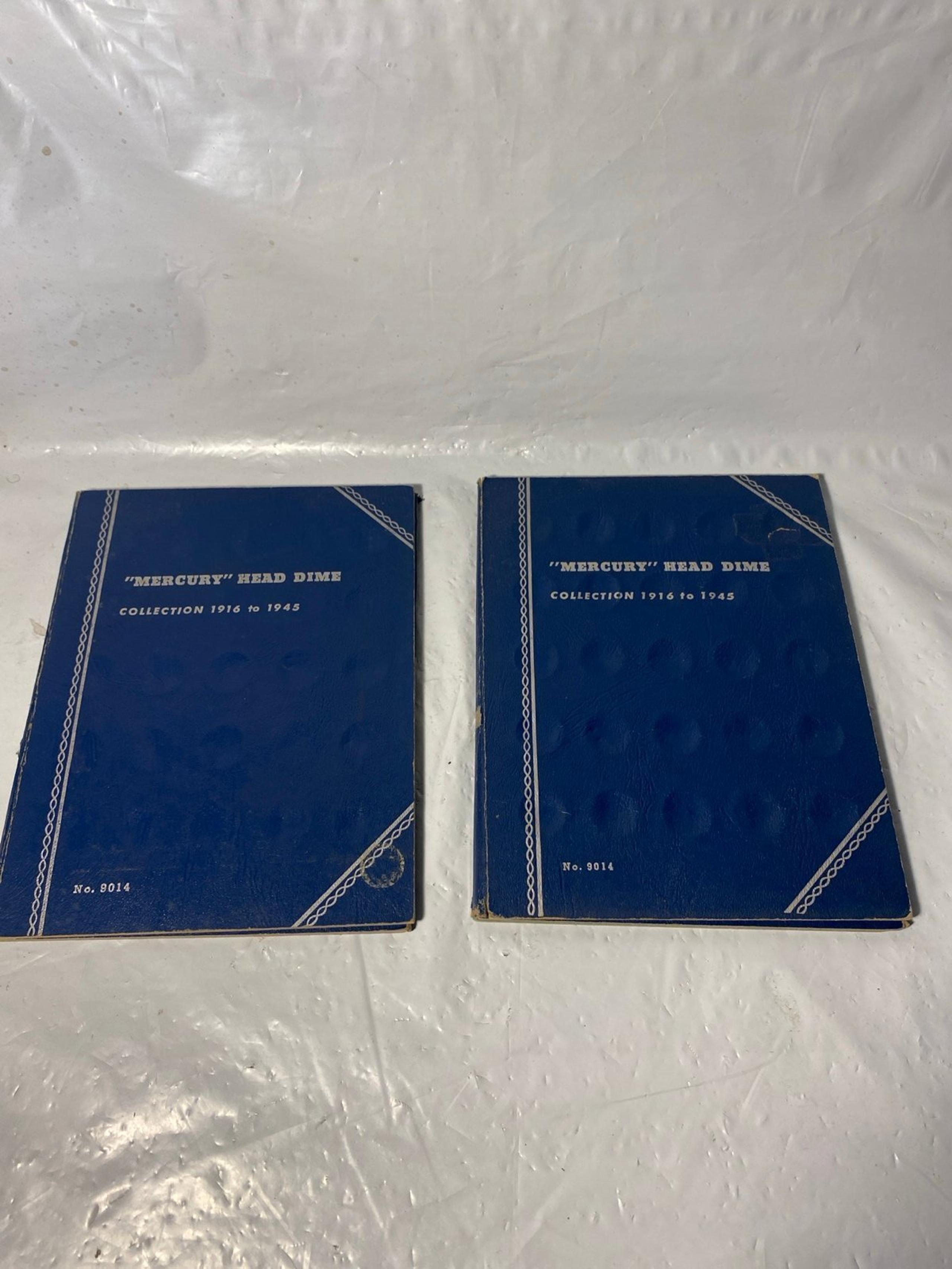 Lot of  2 Whitman Mercury Head Dime Books