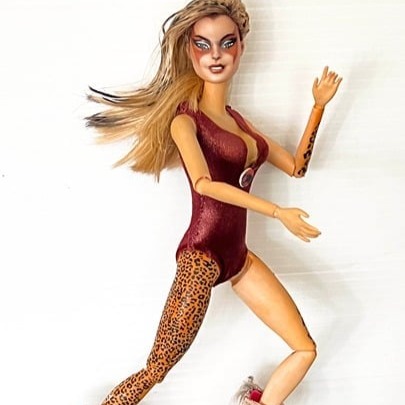 OOAK Cheetara 80's Thundercats hand painted barbie doll
