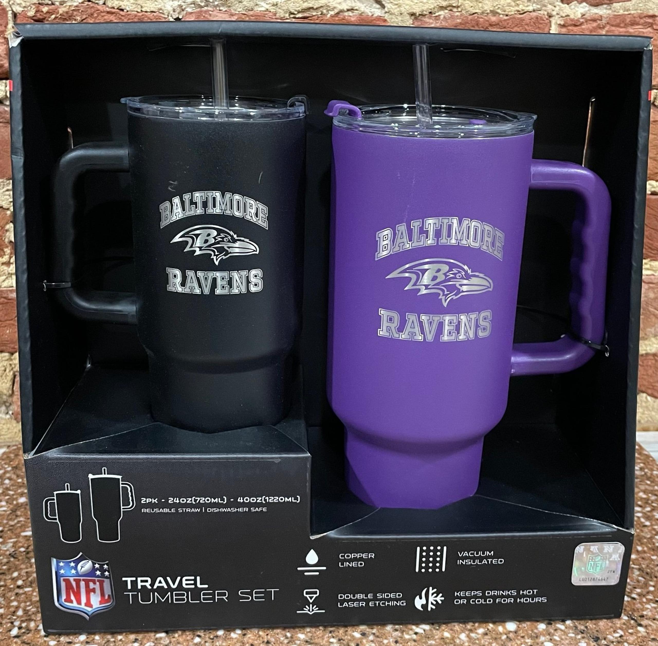 Ravens His & Her Themed Tumbler Set