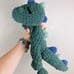 Soft Blanket Yarn Mini Dinosaur Lovey