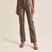 Abercrombie & Fitch Curve Love Vegan Leather 90s Straight Pants