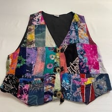 Gypsea Imports Patchwork Vest Size Large