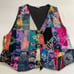 Gypsea Imports Patchwork Vest Size Large