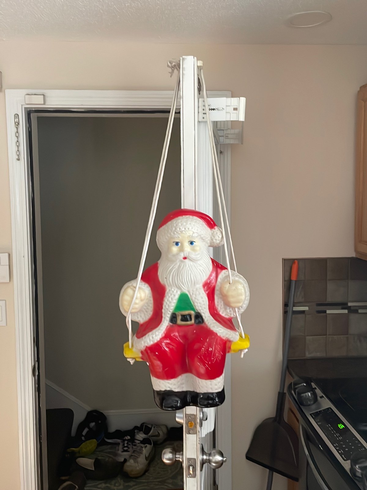 Santa swing Blow Mold