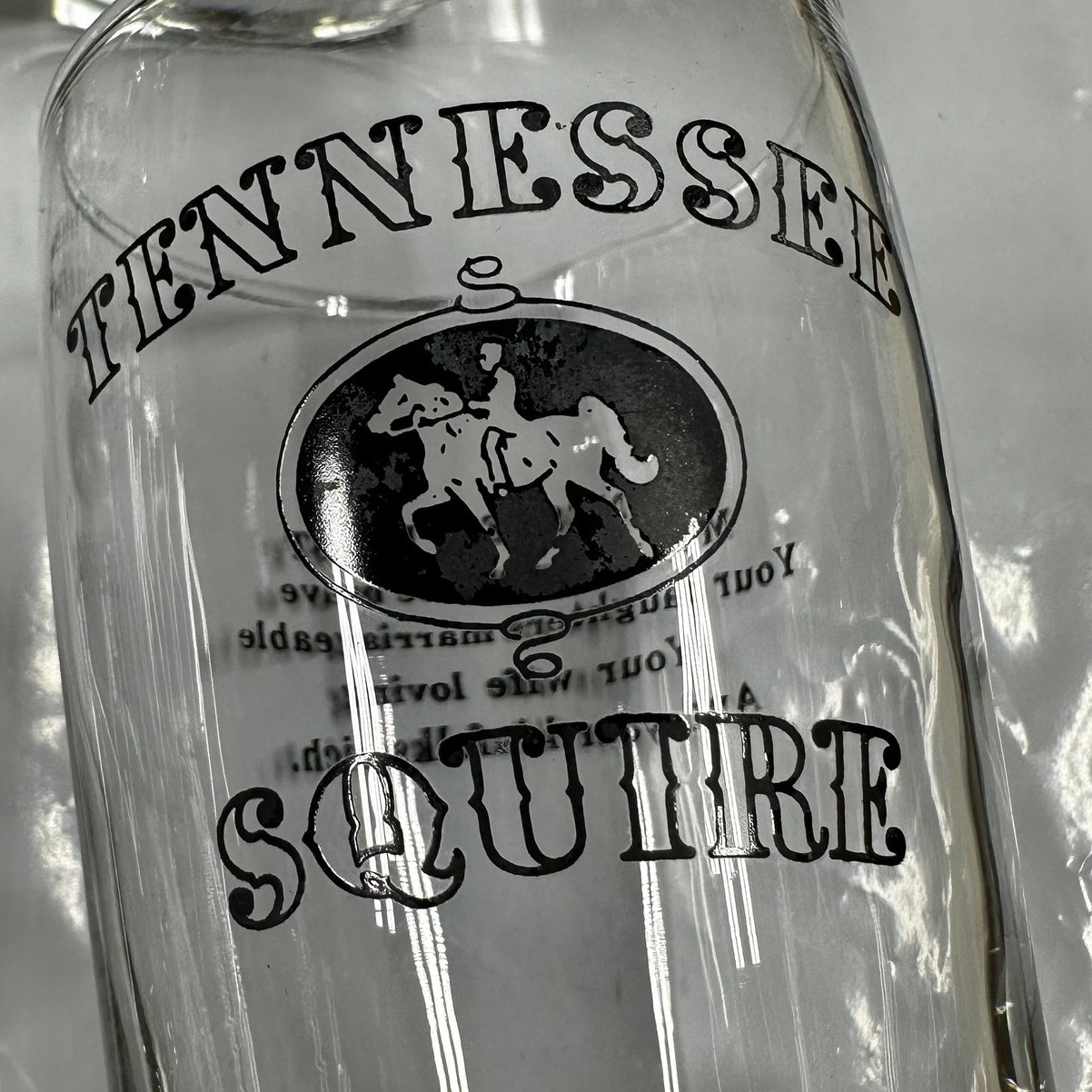 Jack Daniel's Tennessee Squire Set of 6 Glasses Excellent Used Condition