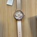 Olivia Burton GlassHouse Watch with 30mm Silver Floral Face With Bee Figurine