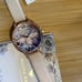 Olivia Burton GlassHouse Watch with 30mm Silver Floral Face With Bee Figurine