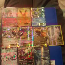 9 Ex pokemon cards and a mew