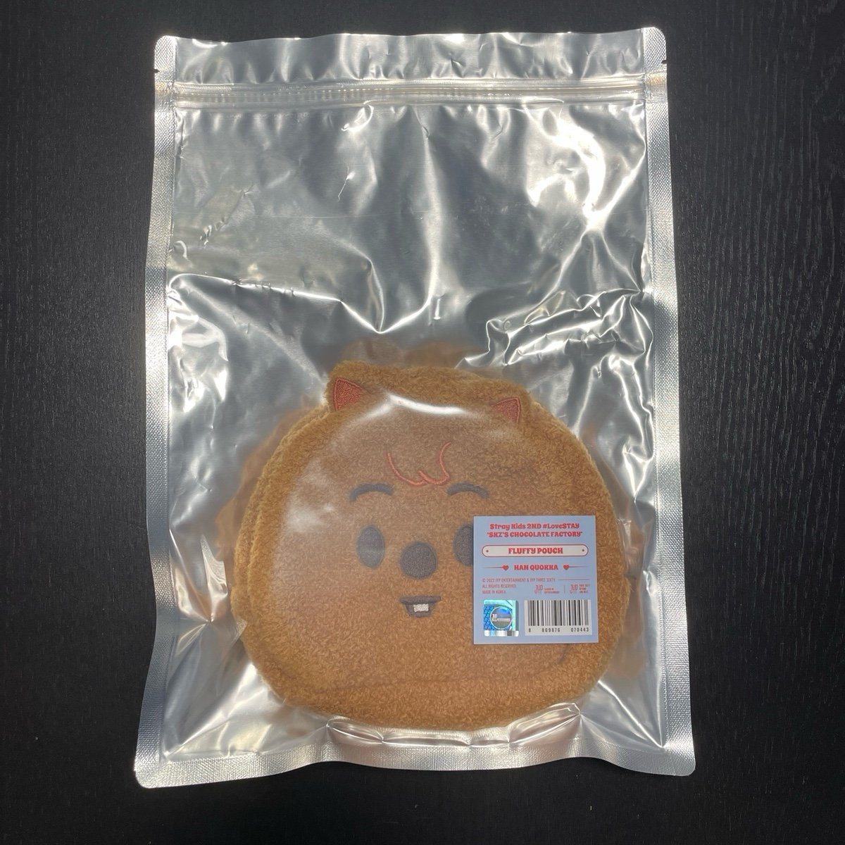 Official straykids skzoo fluffy pouch HAN QUOKKA