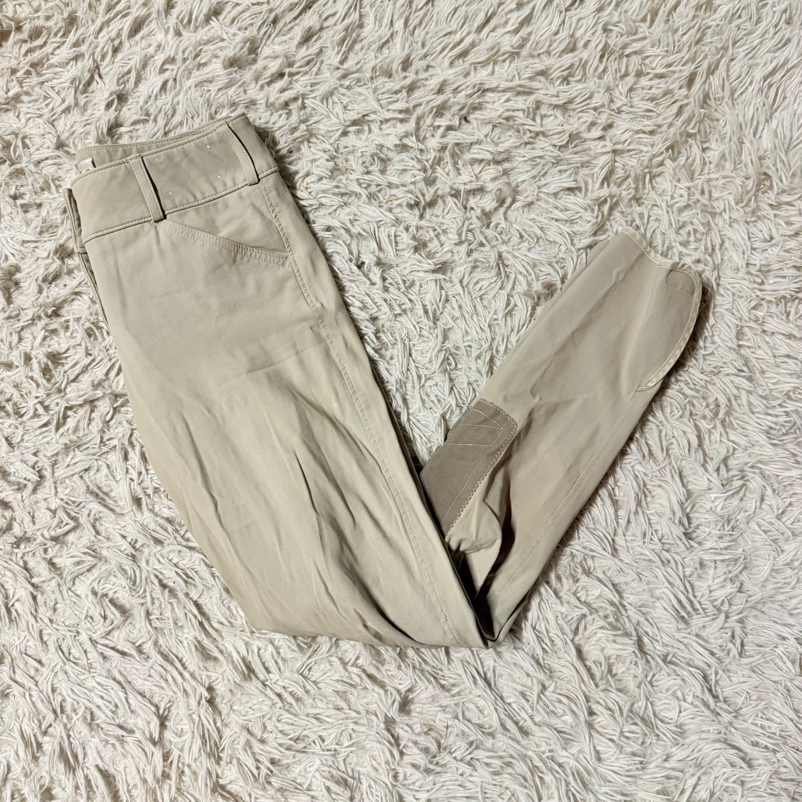 Women’s Size 26L Tan Tailored Sportsman Knee Patch Horseback Riding Breeches