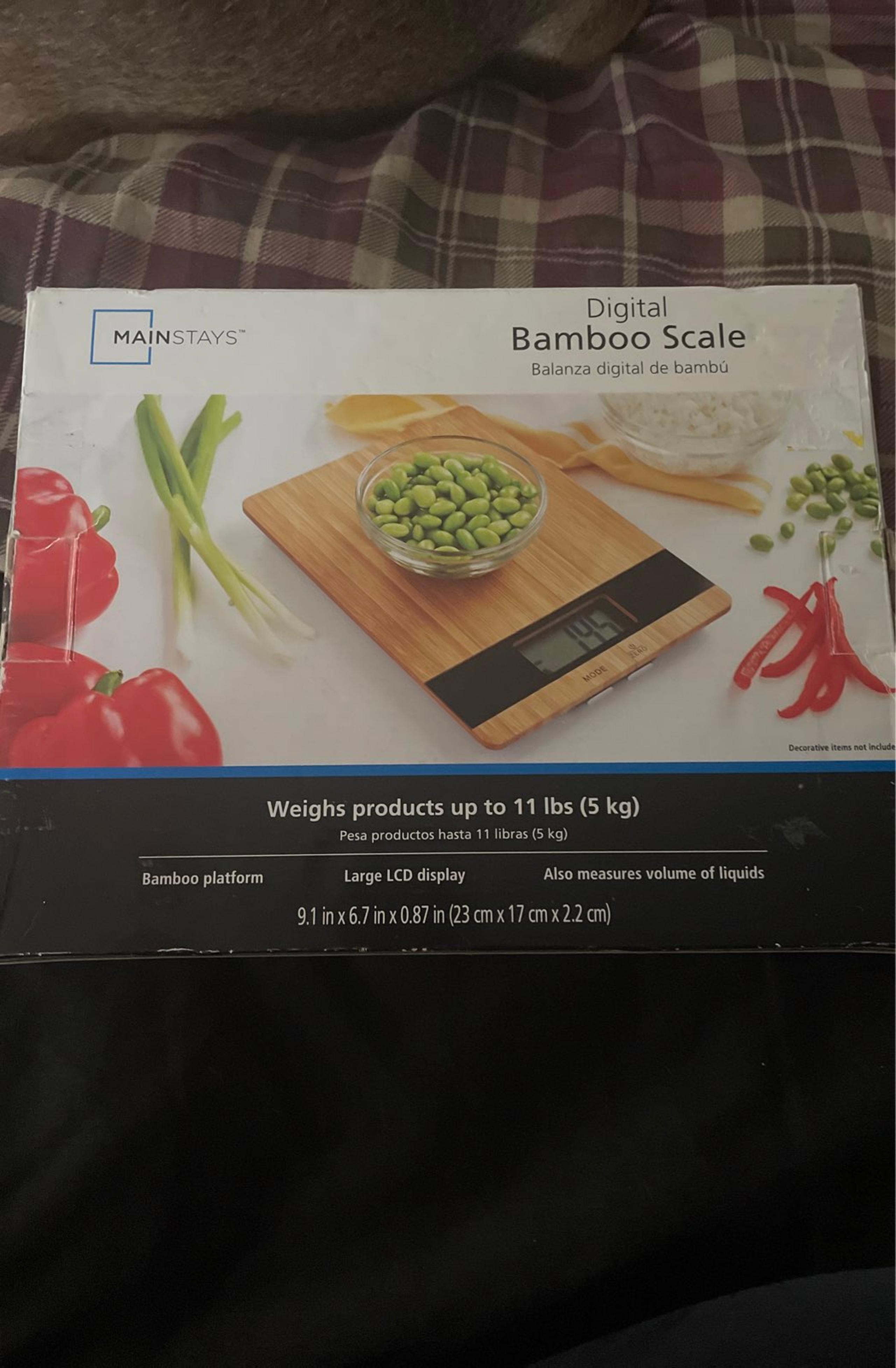 Mainstays Digital Bamboo Scale