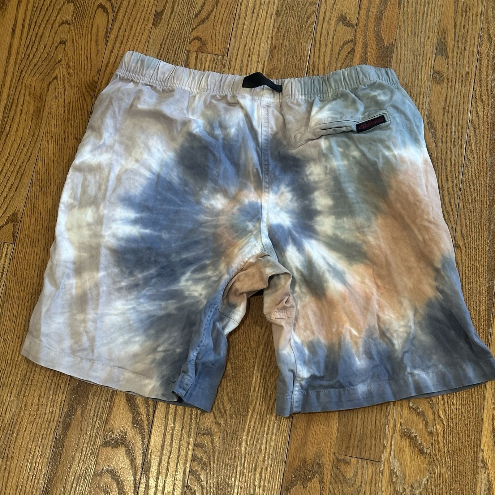Vintage Gramicci Shorts Tye Dye Mens Medium USA Belted Y2K 90's