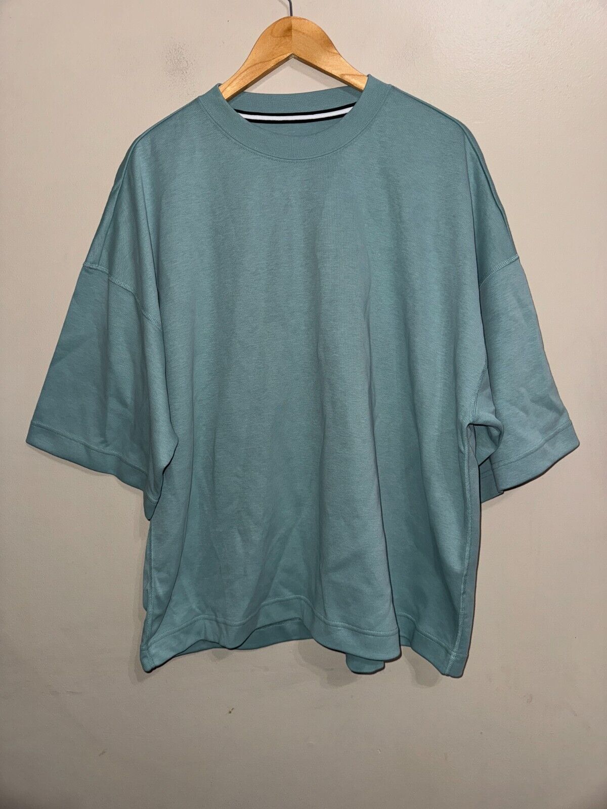 Nike Tech Fleece Oversized Short Sleeve Sweatshirt Mens L FB8165-309 125 NEW