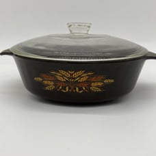 Vintage anchor fire king wheat dish