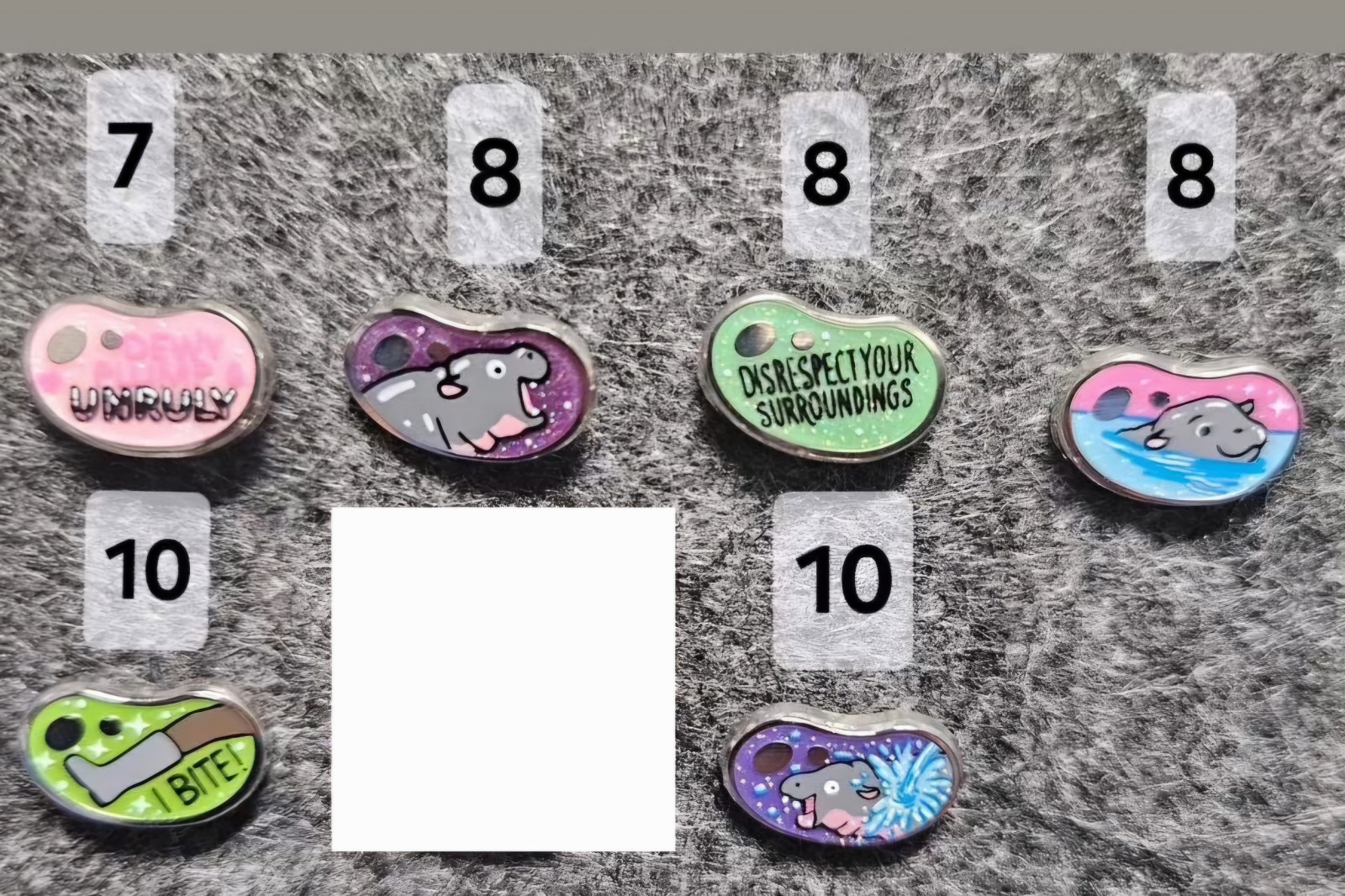 pygmy hippo moo deng bean series laserbrain bean set