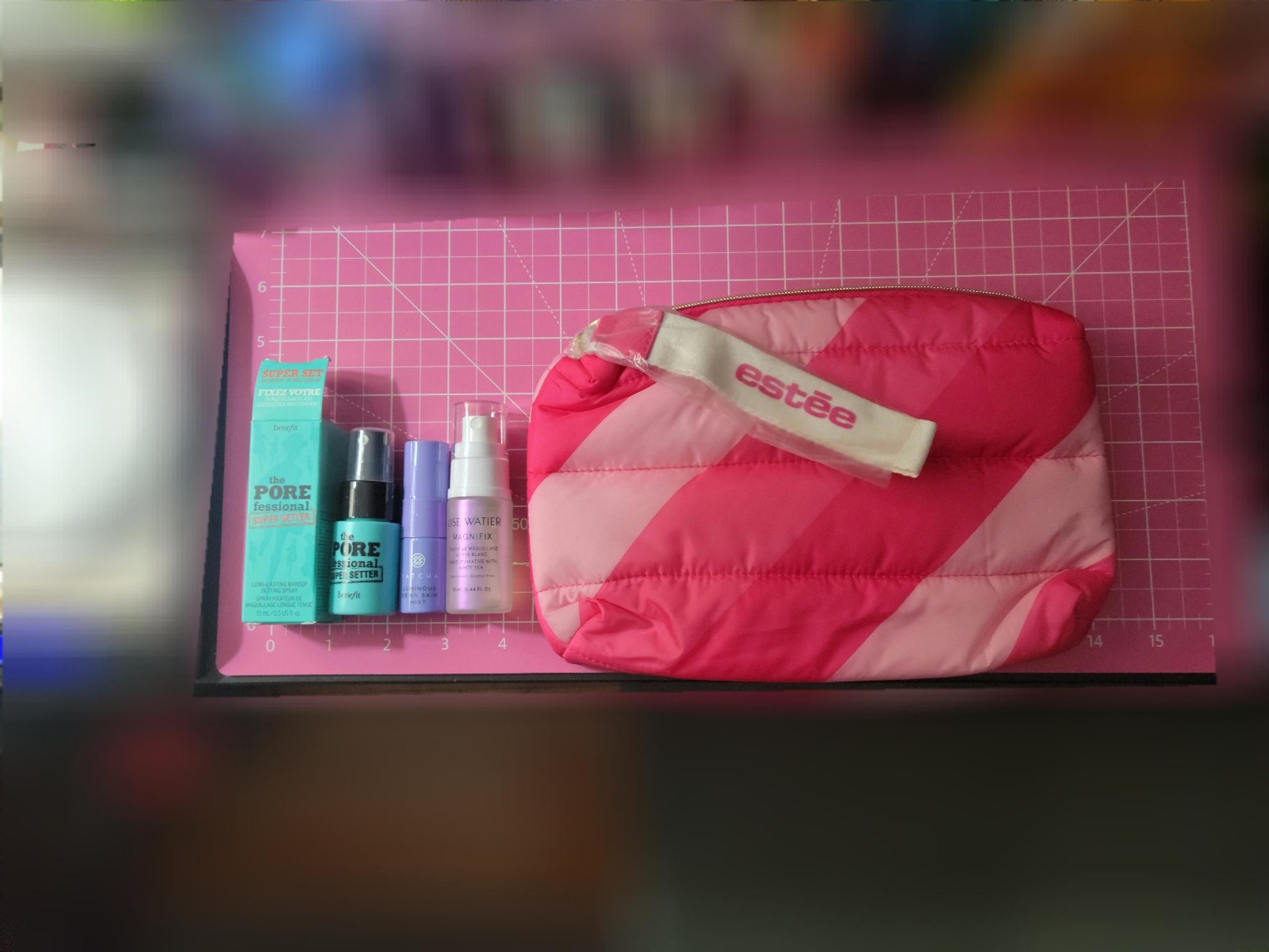 3pc Setting Spray Bundle w/Makeup Tote Bag + 8 Freebies