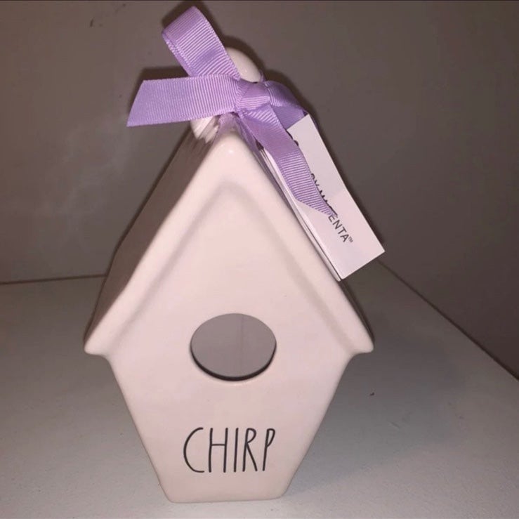 Rae Dunn double sided CHIRP “Bird” Birdhouse