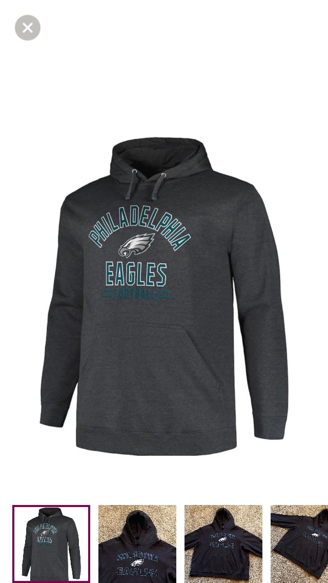 Philadelphia Eagles Black Hoodie 3XB