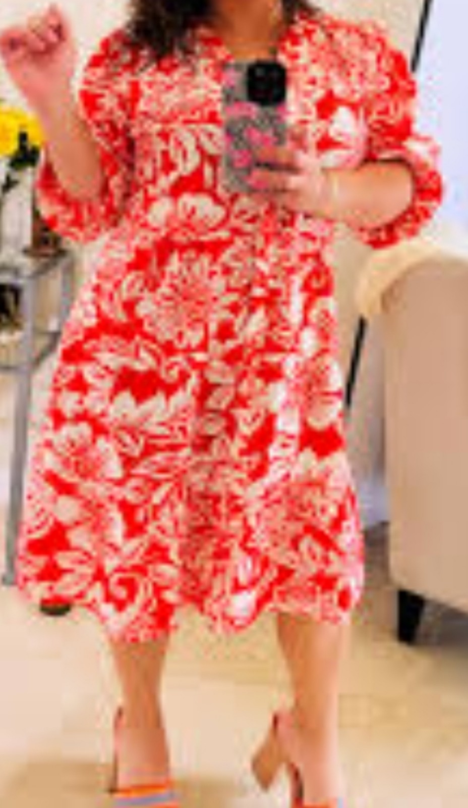 XL Midi Ruffle Floral Boho Dress