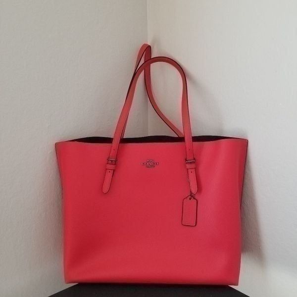 Coach Large Mollie Tote 25 Red
