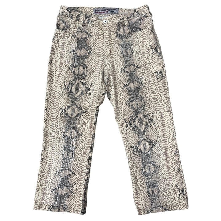 Parasuco Jeans Snake Skin Stretch Specialist Extreme Fit Beige 29 8199 90s Y2K