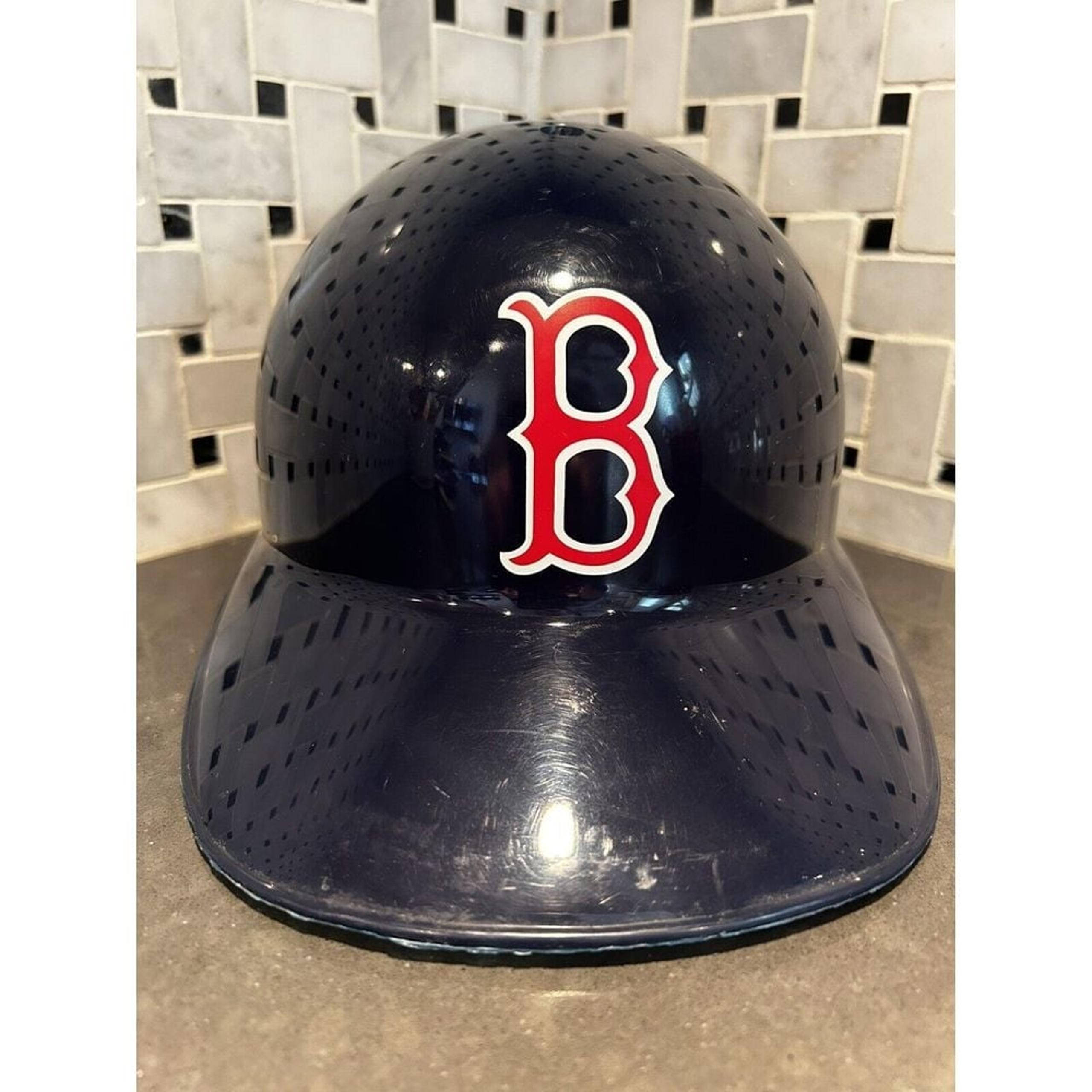 Vintage Boston Red Sox Souvenir Plastic Adjustable Batting Helmet Baseball Cap