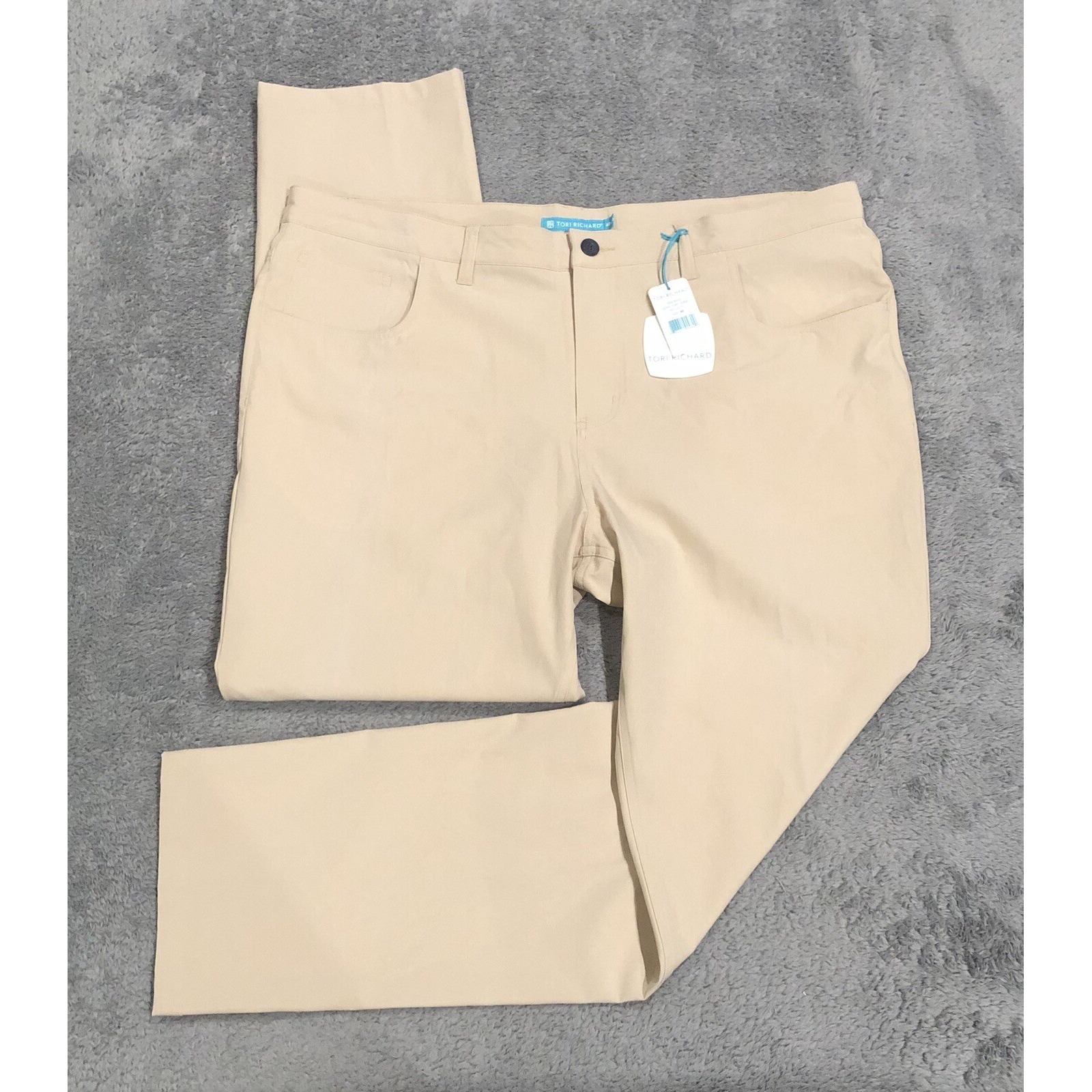 Tori Richard Surf Turf Latte Pants 41x31 Tradewind Technology Golf Performance
