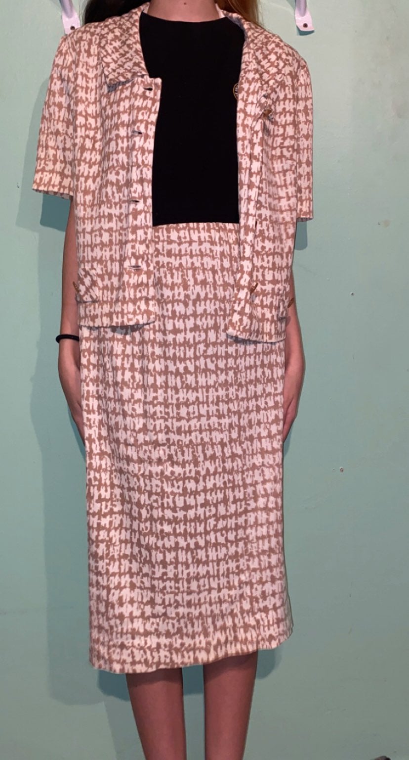1960s 2 piece suit vintage