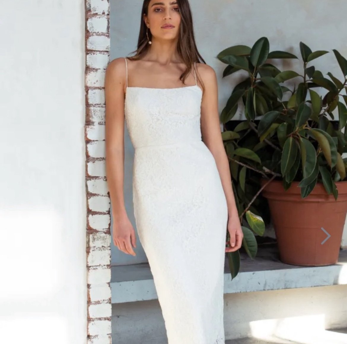 Jenny Yoo Plus Size 22 White Lace Wedding/Engagement Dress from Anthropologie