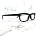 Claiborne 304 1K6 Eyeglasses Rectangular Black Full Rim Frames 140