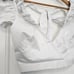 Making the Cut Ruffle Blouse Womens Size XXS White Crop Top Wrap V-Neck Bralette
