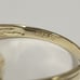 14k Yellow Gold 2 Pearls & Round Diamonds Ladies Ring Size 7