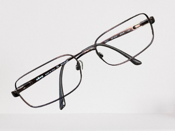 Revo Men Sunglasses/Eyeglasses Frame Bronze Tone Metal Frame Made in Italy