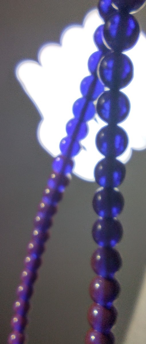 Amber necklace w 189 Blue Mist