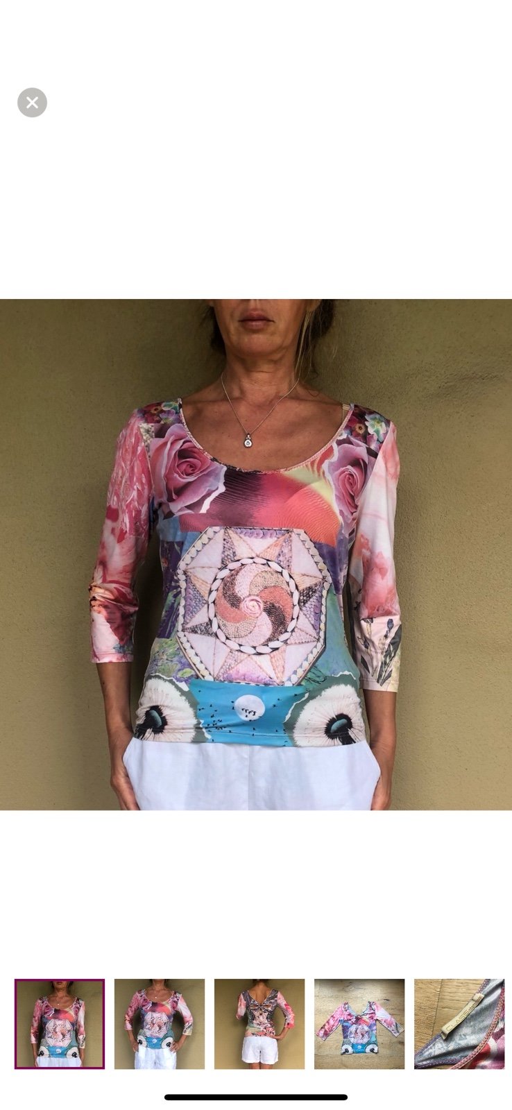 Roberto Cavalli Tiger top size M price firm! Super rare