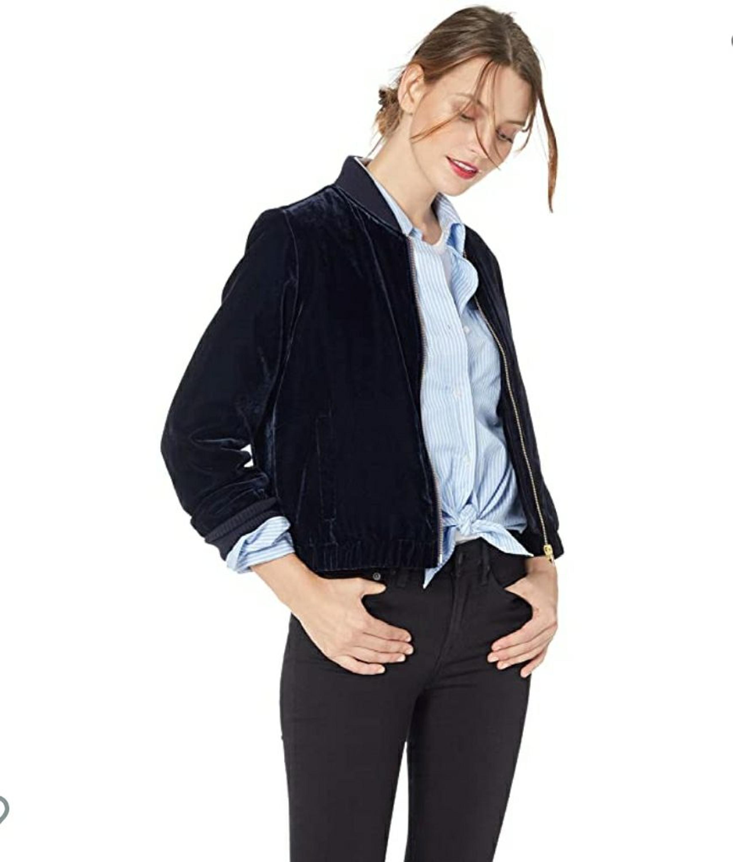 Sapphire Blue J.Crew Bomber Jacket | XXS