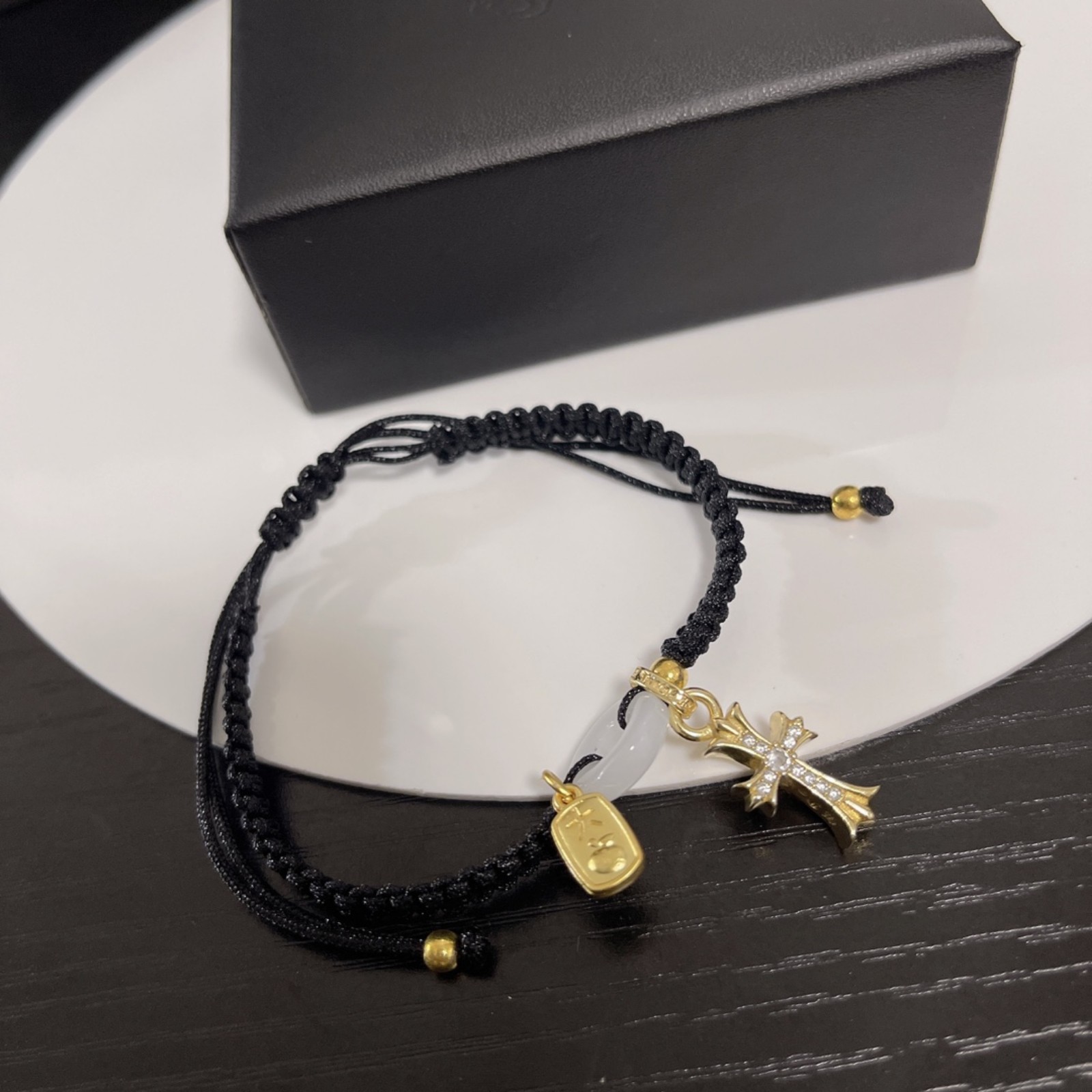 Peace buckle cross bracelet