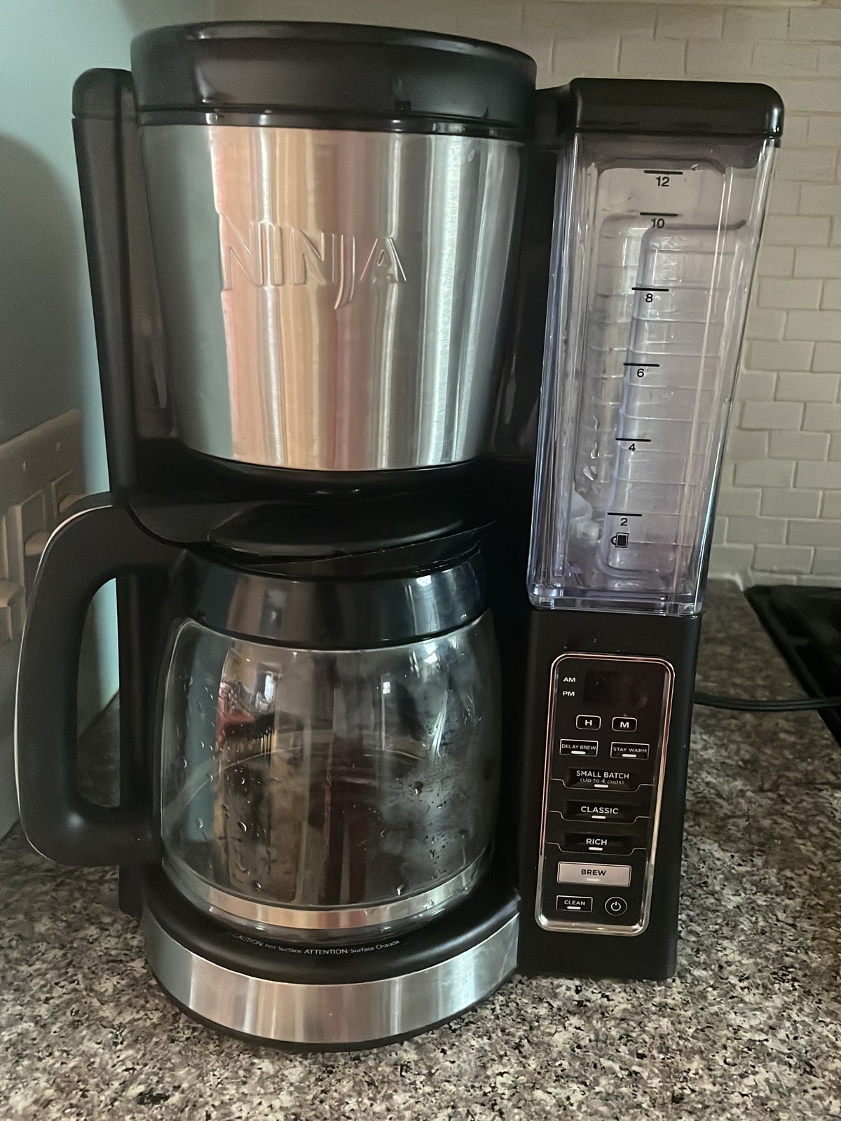Ninja Coffee Maker CE251 Programmable Brewer, Black and Stainless Steel Finish